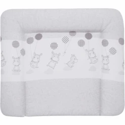 Alvi Cambiador Lámina De Plástico Suave Hipopótamo Plateado 75 X 85 Cm