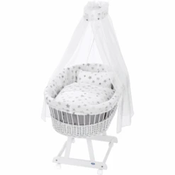 Alvi® Moisés Birthe Blanco 777-9 Estrella Plateada