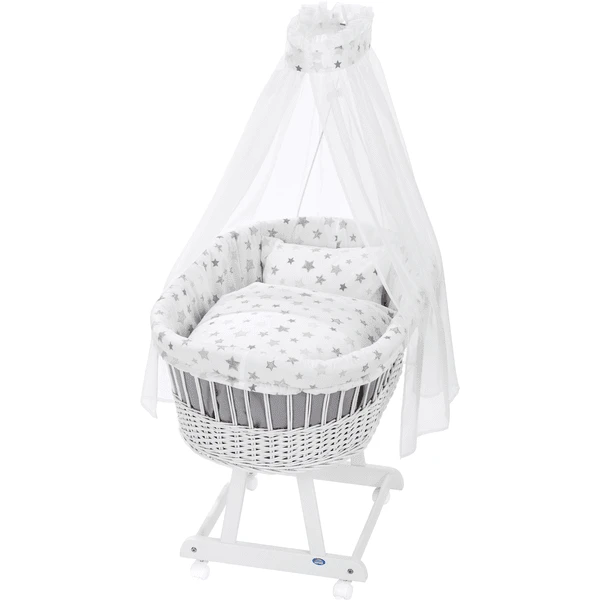 Alvi® Moisés Birthe Blanco 777-9 Estrella Plateada