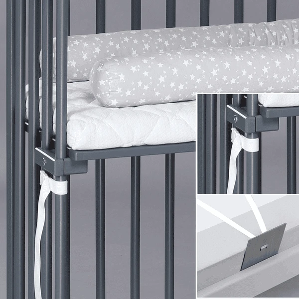 Babybay Armazón De Cuna Colecho Boxspring Gris - Imagen 5