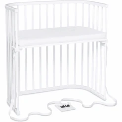 Babybay Boxspring Cama Supletoria Blanco Con Colchón Class Ic Cotton Soft