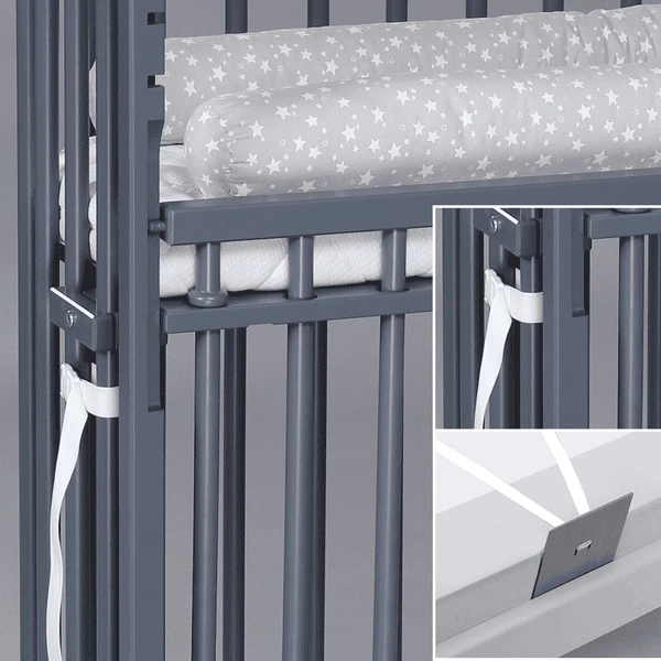 Babybay Cuna Colecho Boxspring Comfort Plus Lacada Gris Pizarra - Imagen 2