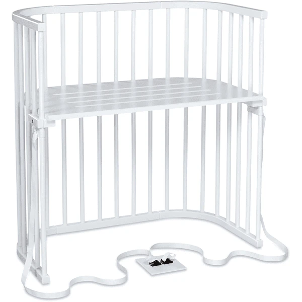 Babybay Cuna Colecho Boxspring Haya Maciza Blanca Barnizada