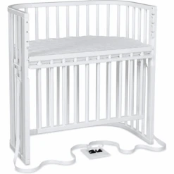 Babybay Somier Comfort Plus Cama Supletoria Blanco Con Colchón Class Ic Cotton Soft