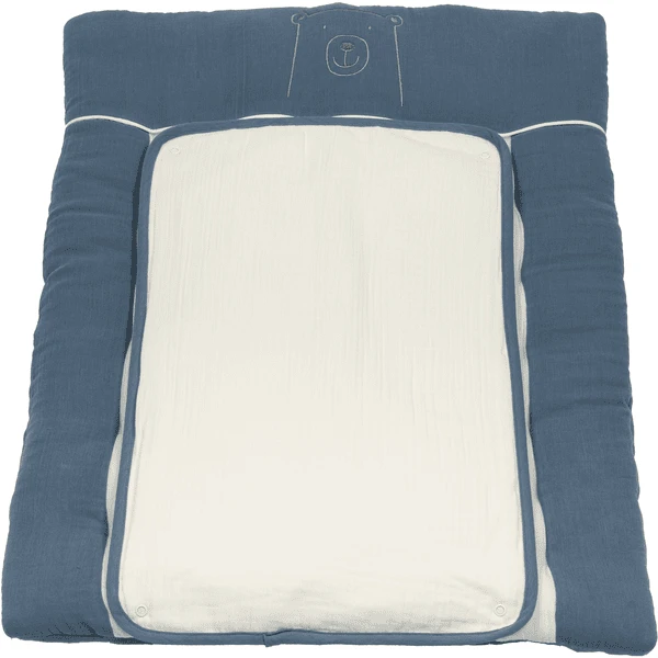 Be Be 's Collection Cambiador Muselina Azul Oscuro 55 X 70 Cm - Imagen 3