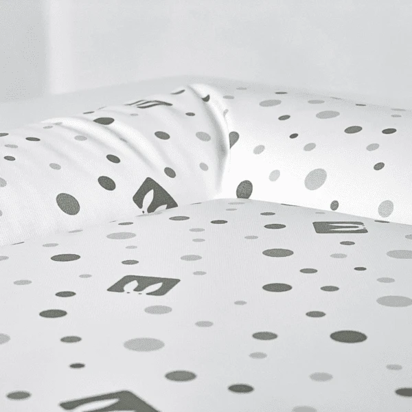 Bianconiglio Kids ® Cambiador FLAFFI Blanco/gris 60 X 60 Cm - Imagen 5