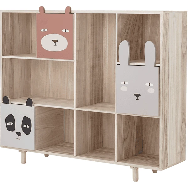 Blommingville MINI Librería Con Cajones Calle Paulownia Natural - Imagen 2