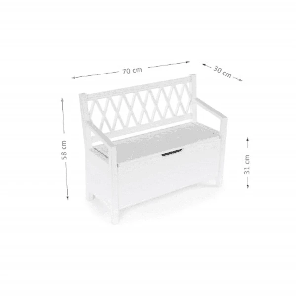 Cam Cam Copenhagen Banco Harlequin Kids Blanco - Imagen 2