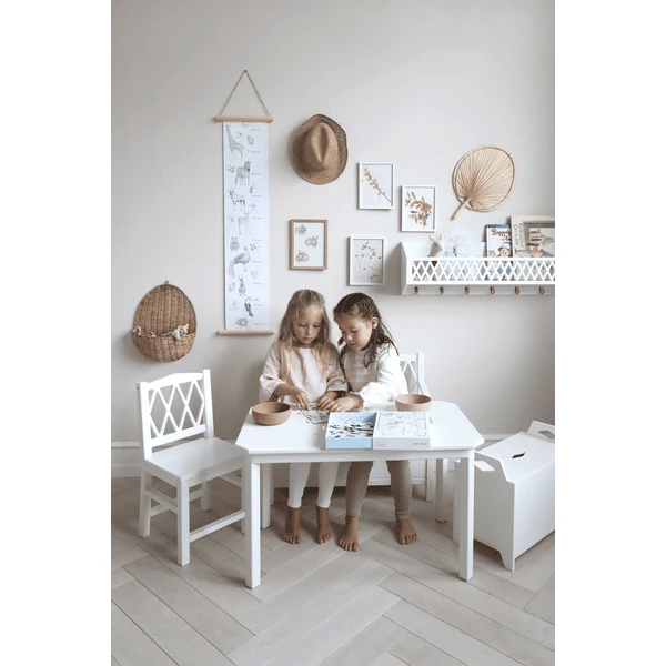 Cam Cam Copenhagen Mesa Infantil Harlequin Blanca - Imagen 5