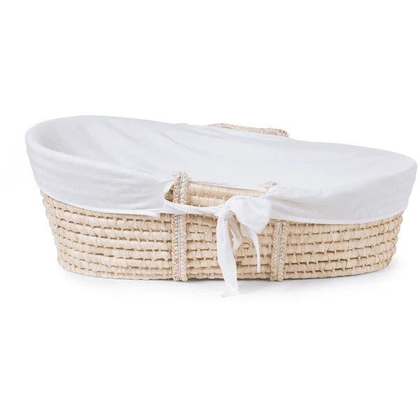 Childhome CHILD HOME Cesta De Mosaico De Hoja De Maíz Incl. Colchón Y Funda Blanca