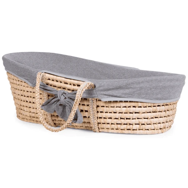 Childhome CHILD HOME Cesta De Mosaico De Hoja De Maíz Incl. Colchón Y Funda Gris - Imagen 2