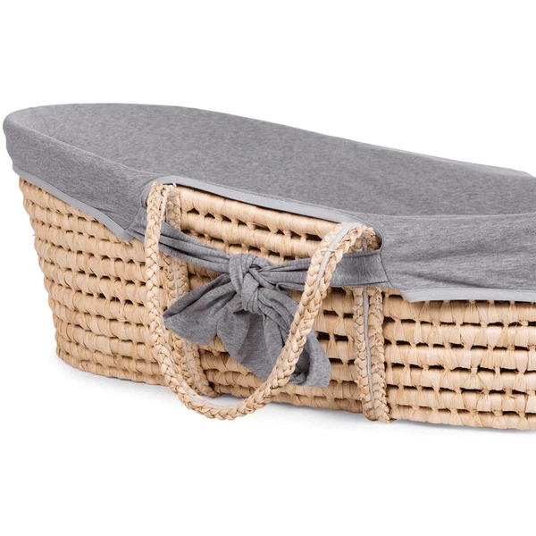 Childhome CHILD HOME Cesta De Mosaico De Hoja De Maíz Incl. Colchón Y Funda Gris - Imagen 3