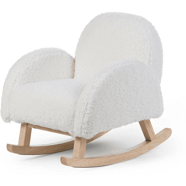 CHILDHOME Mecedora Infantil Teddy White