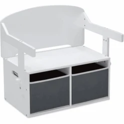 Delta Children Delta Child Ren MySize Banco De Actividades Reversible Con Almacenaje - Blanco