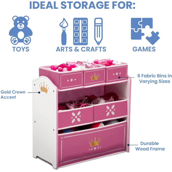Delta Children Organizador De Juguetes Princess Crown - Imagen 5