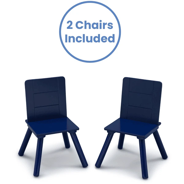 Delta Children Set Mesa Con Almacenamiento Y Sillas Infantil (azul/blanco) - Imagen 4