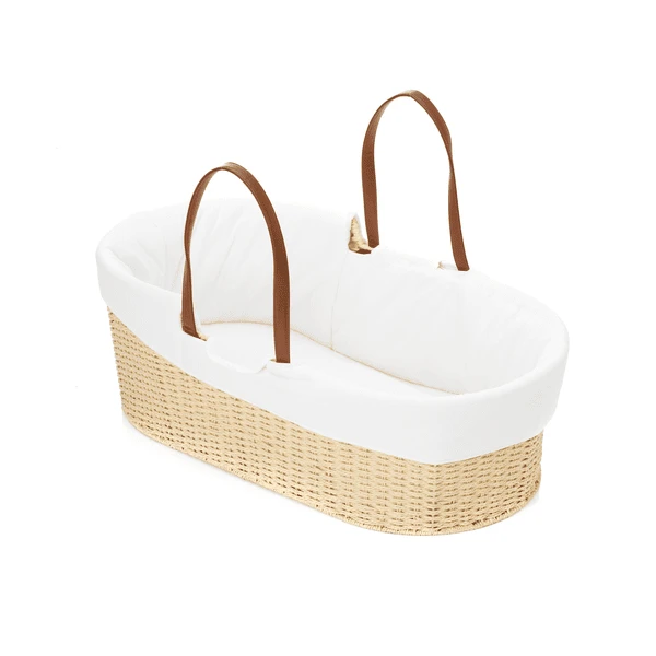 Fillikid Cesta De Mosaico Natural Con Borde Forrado Y Colchón Blanco