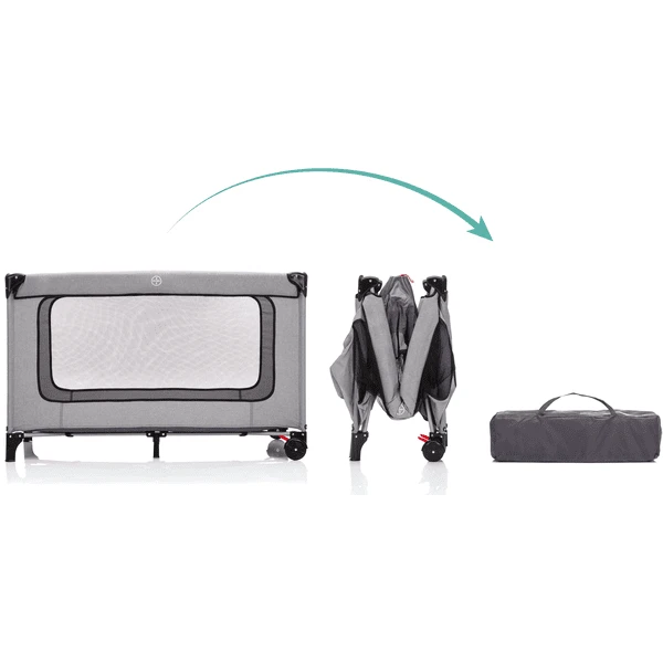 Fillikid Cuna De Viaje Madrid Melange Grey - Imagen 3