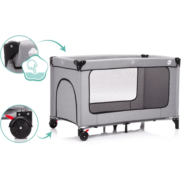 Fillikid Cuna De Viaje Madrid Melange Grey - Imagen 4