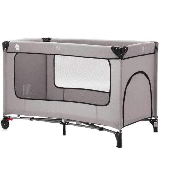 Fillikid Cuna De Viaje Paris Con Colchón Confort Gris Claro Melange