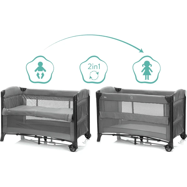Fillikid Cuna De Viaje Zurich Gris - Imagen 2