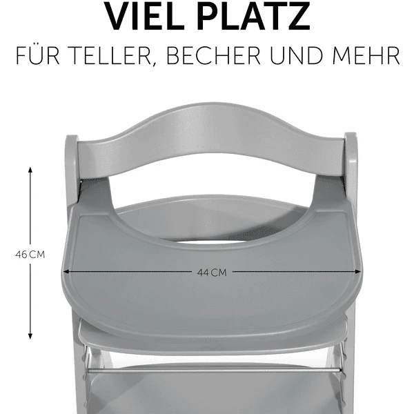 Hauck Alpha Mesa De Comedor Click Bandeja Gris - Imagen 4