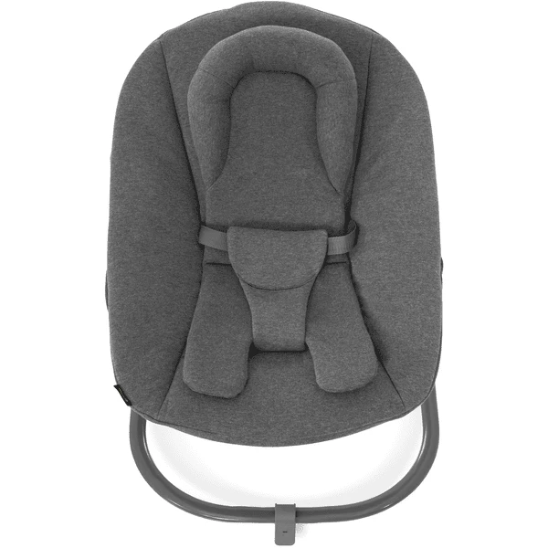 Hauck Hamaca Bebé Combinable Alpha Jersey Premium Bouncer Charcoal - Imagen 2