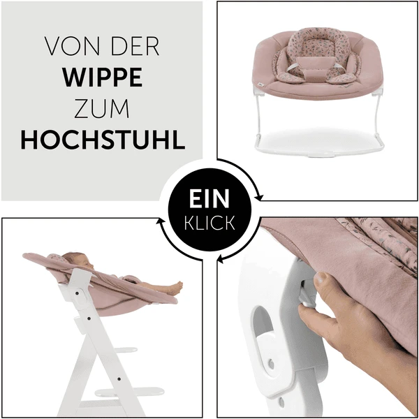 Hauck Hamaca Para Trona Alpha Bouncer 2en1 Bambi Rose - Imagen 5