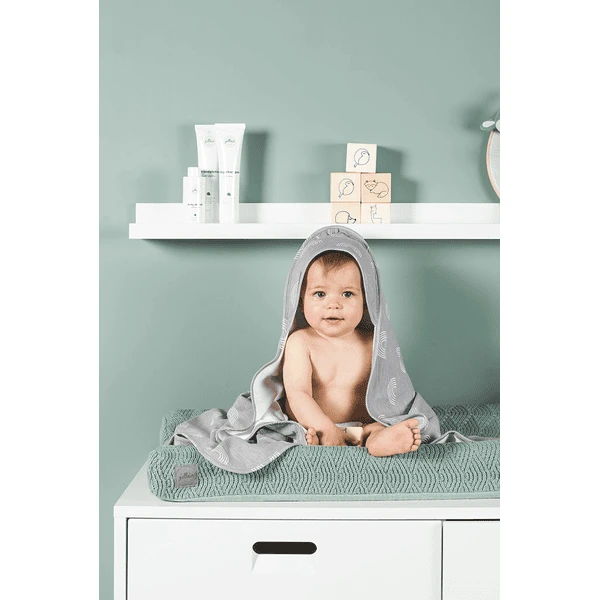 Jollein Funda Cojín Cambiador River Knit Ash Green 50x70 Cm - Imagen 3