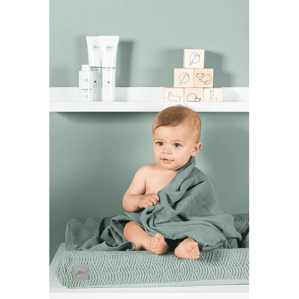 Jollein Funda Cojín Cambiador River Knit Ash Green 50x70 Cm - Imagen 4