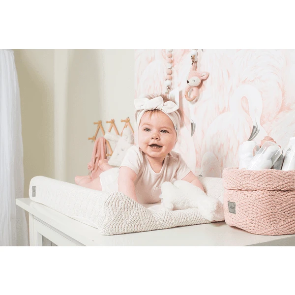 Jollein Funda Cojín Cambiador River Punto Cream White 50x70cm - Imagen 3