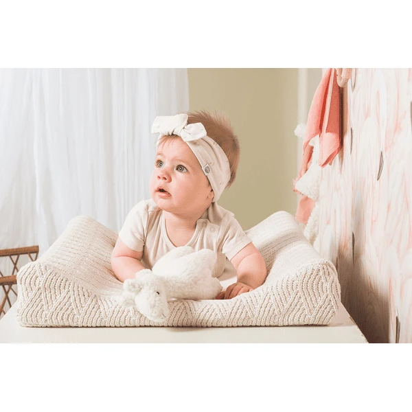 Jollein Funda Cojín Cambiador River Punto Cream White 50x70cm - Imagen 4