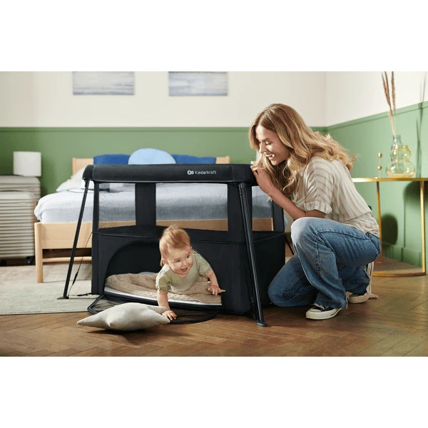 Kinderkraft Cuna De Viaje CAMI Black - Imagen 2