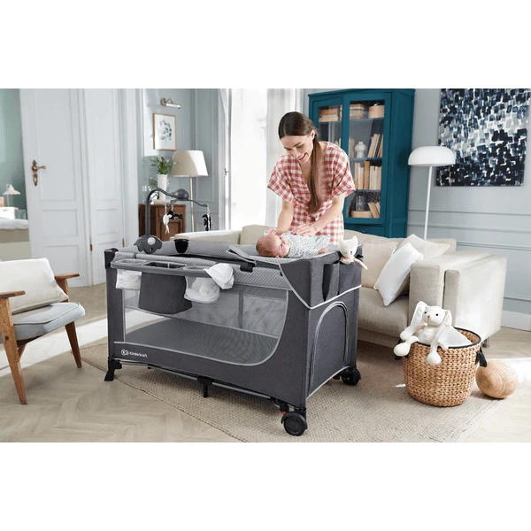 Kinderkraft Cuna De Viaje LEODY Rosa Con Accesorios - Imagen 2