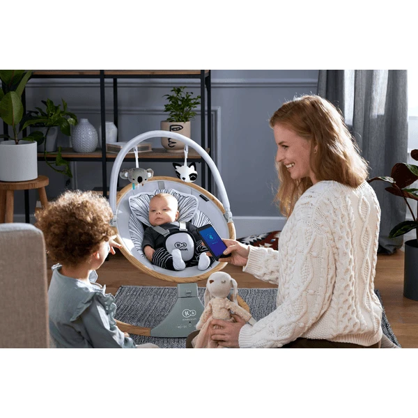 Kinderkraft Hamaca Infantil LUMI Madera - Imagen 2