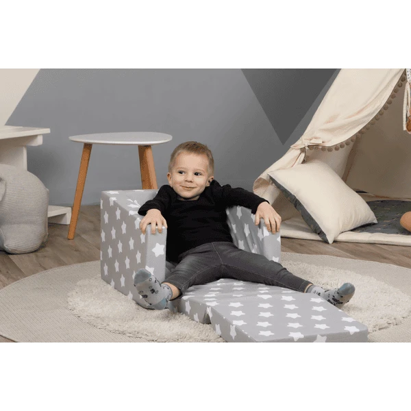 Knorr® Toys Sillón Infantil Grey White Stars - Imagen 2