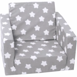 Knorr® Toys Sillón Infantil Grey White Stars
