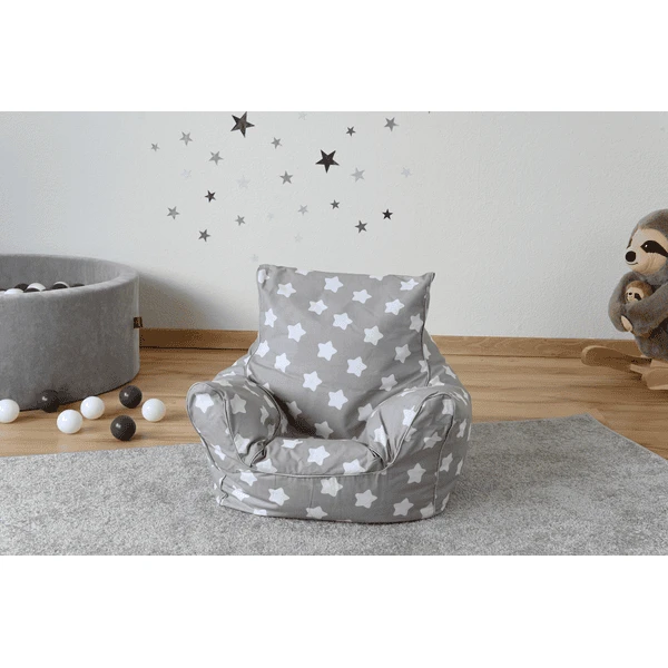 Knorr® Toys Sillón Puff- Estrellas Blanco - Imagen 2