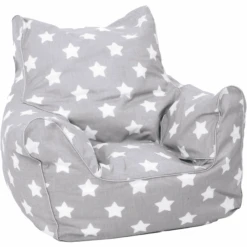 Knorr® Toys Sillón Puff- Estrellas Blanco