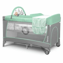 Lionelo Cuna De Viaje Flower Turquesa