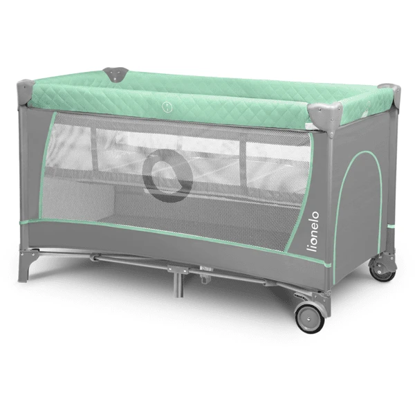 Lionelo Cuna De Viaje Flower Turquesa - Imagen 4