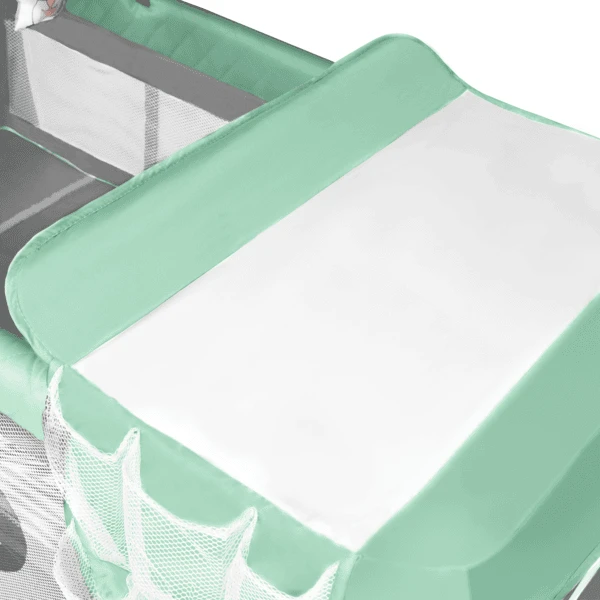 Lionelo Cuna De Viaje Flower Turquesa - Imagen 5