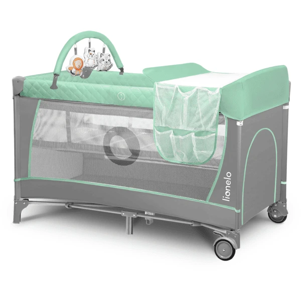 Lionelo Cuna De Viaje Flower Turquesa