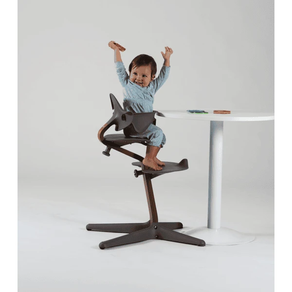 Nomi By Evomove Columna Central Para Trona De Roble Con Núcleo De Haya, Blanco Aceitado - Imagen 3