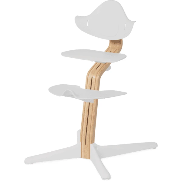 Nomi By Evomove Columna Central Para Trona De Roble Con Núcleo De Haya, Blanco Aceitado - Imagen 5