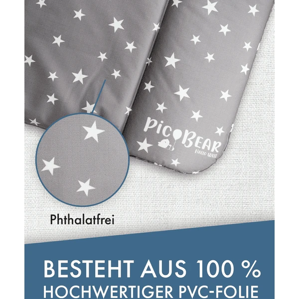 Pic Bear Cambiador 72x85cm Estrellas Gris Blanco - Imagen 3