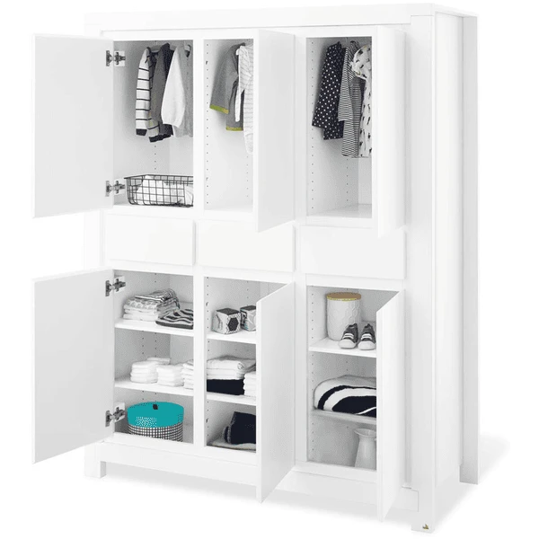 Pinolino Pino Armario Lino 6 Milk Puertas - Imagen 2