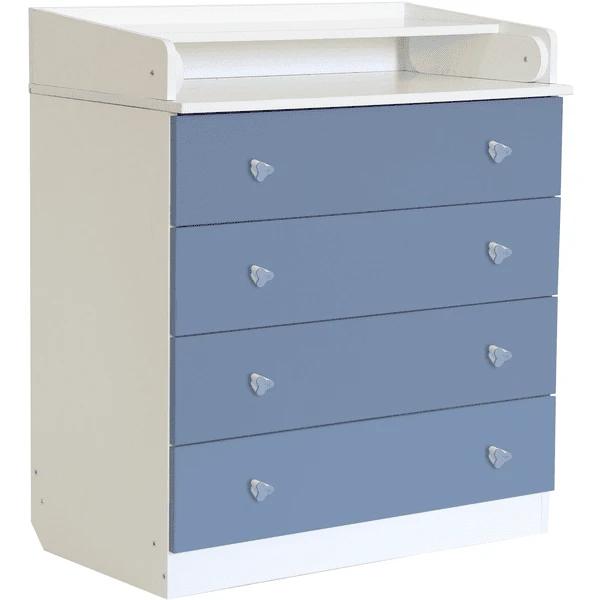 Polini Kids Cambiador Para Bebés Simple 1580 Blanco-azul - Imagen 2