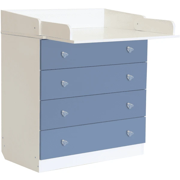 Polini Kids Cambiador Para Bebés Simple 1580 Blanco-azul - Imagen 4