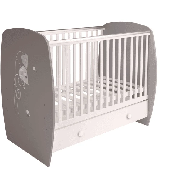 Polini Kids Cuna French 710 Amis Gris-blanco - Imagen 3